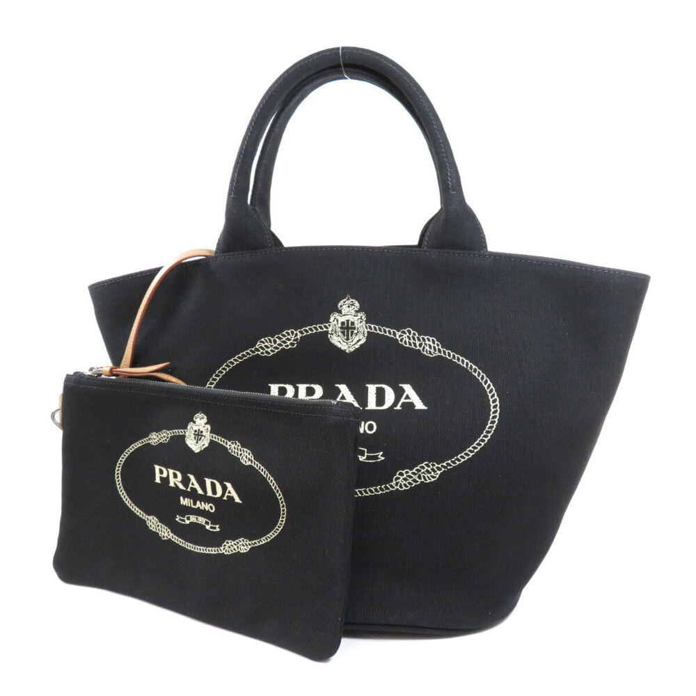 Prada Canapa Bucket Tote Bag Canvas - Picture 5 of 11